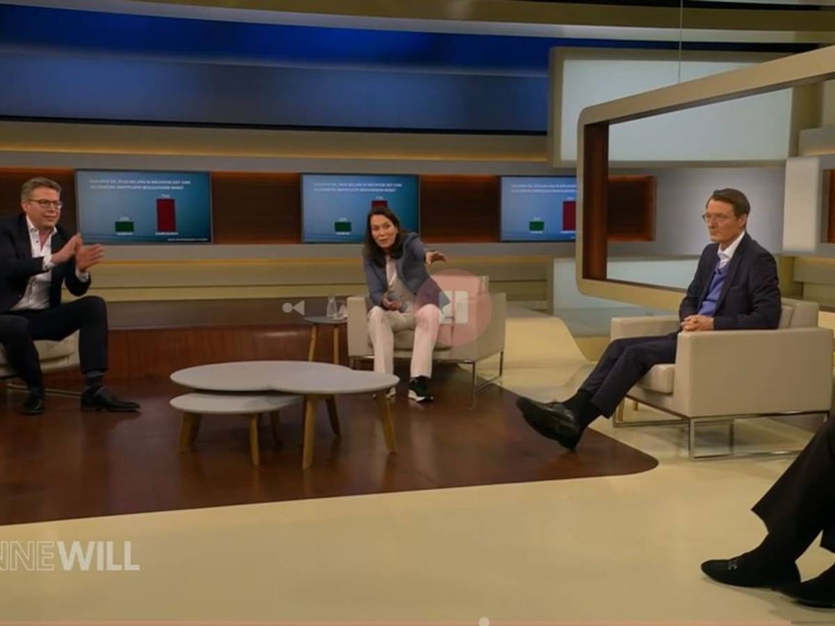 Markus Blume (CSU-Generalsekretär, l.) und Bundesgesundheitsminister Karl Lauterbach (SPD) lieferten sich bei Anne Will einen Schlagabtausch.