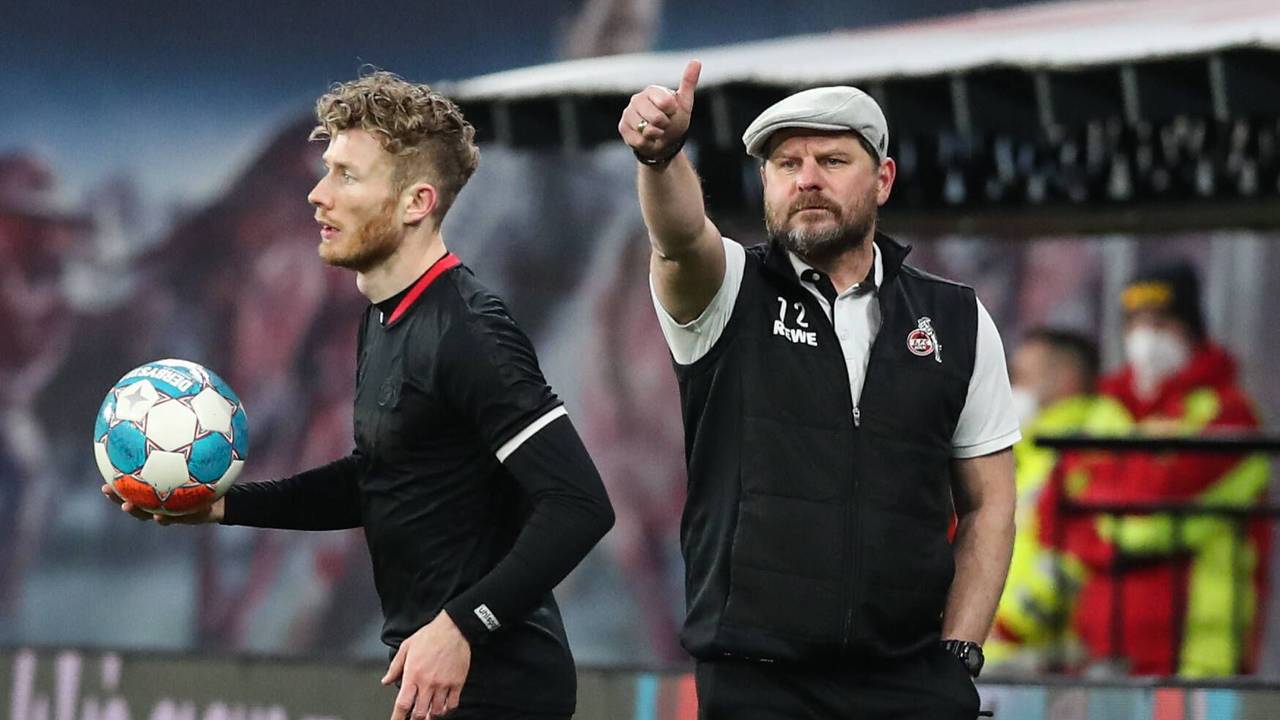 Steffen Baumgart trainiert den 1. FC Köln gegen RB Leipzig.
