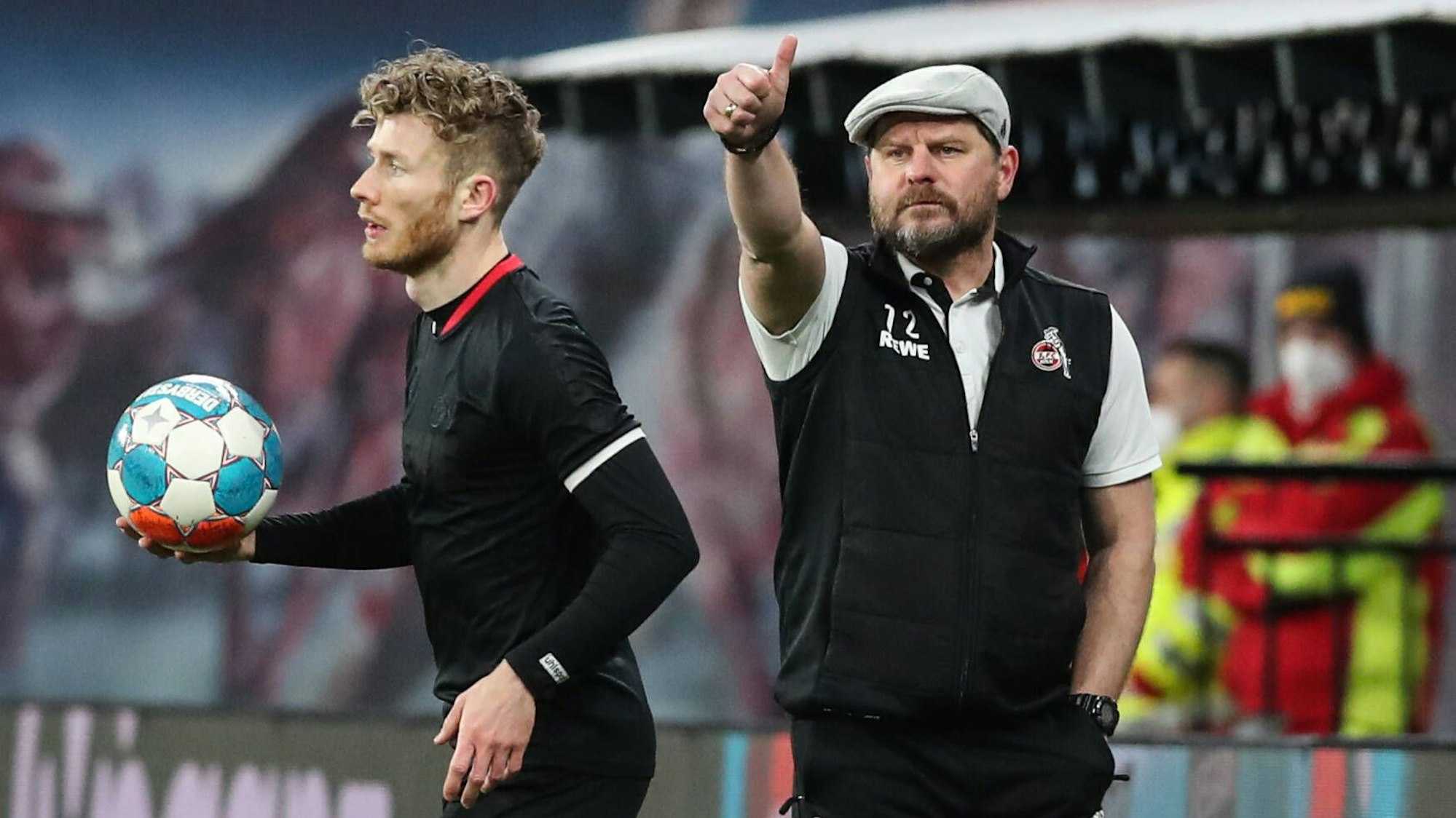 Steffen Baumgart trainiert den 1. FC Köln gegen RB Leipzig.