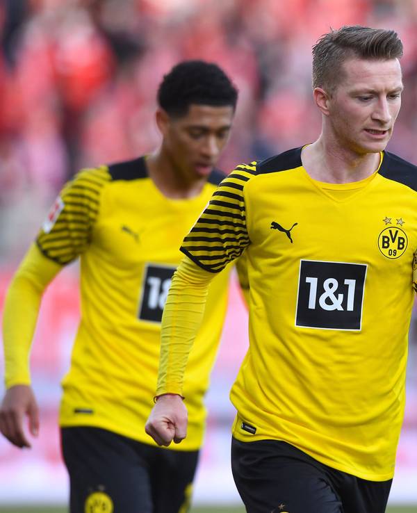 Marco Reus jubelt über sein Tor gegen Union Berlin