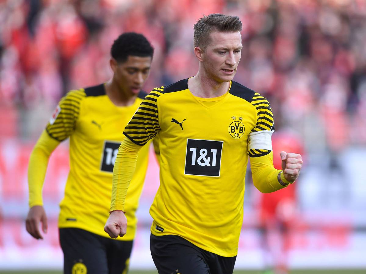 Marco Reus jubelt über sein Tor gegen Union Berlin