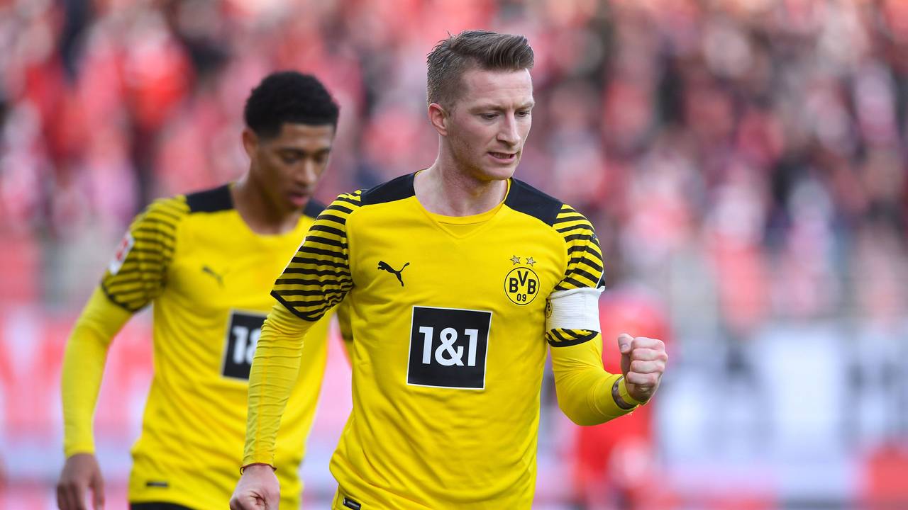 Marco Reus jubelt über sein Tor gegen Union Berlin