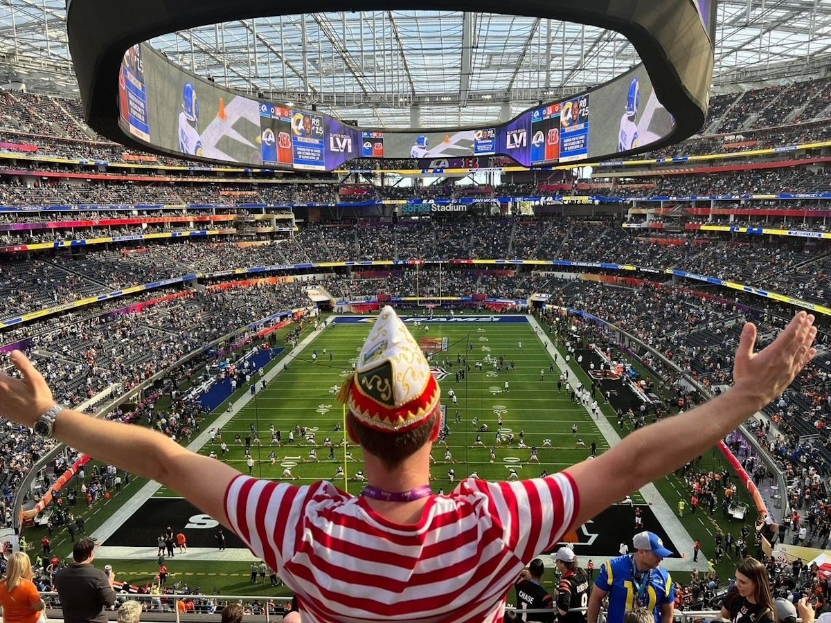 Lukas Wachten im Sofi-Stadion in Los Angeles am 13. Februar 2022.