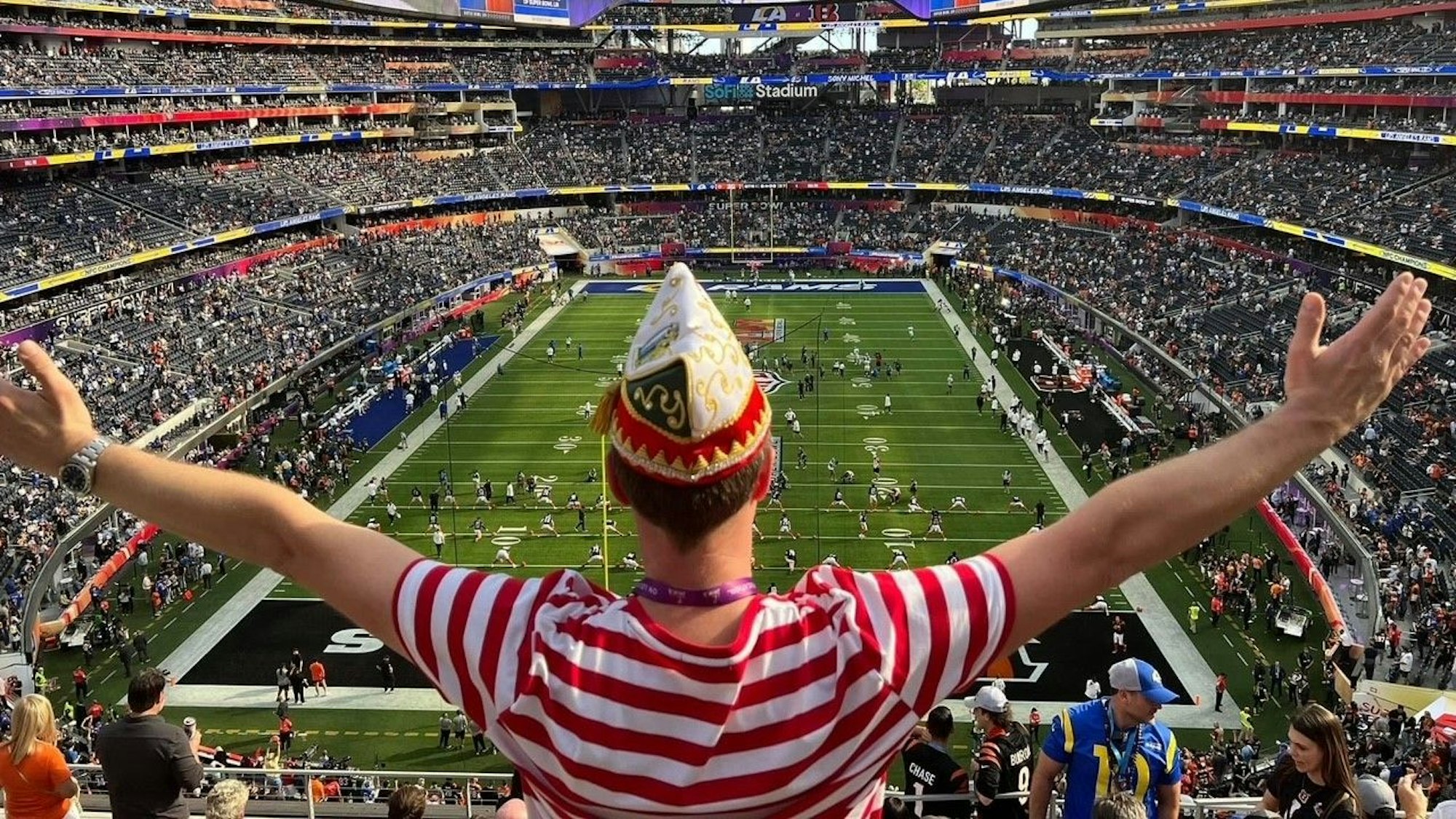 Lukas Wachten im Sofi-Stadion in Los Angeles am 13. Februar 2022.