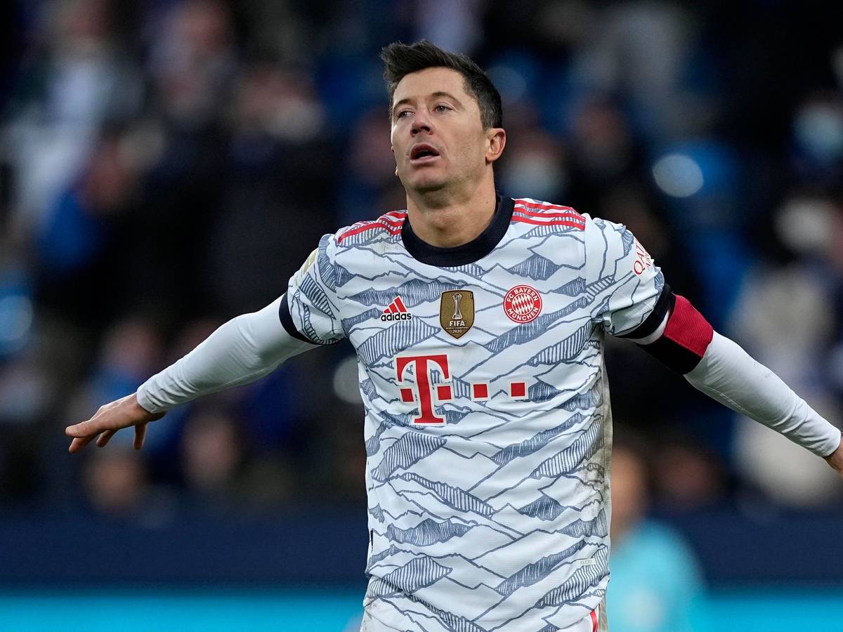 Robert Lewandowski beim Torjubel gegen Bochum.