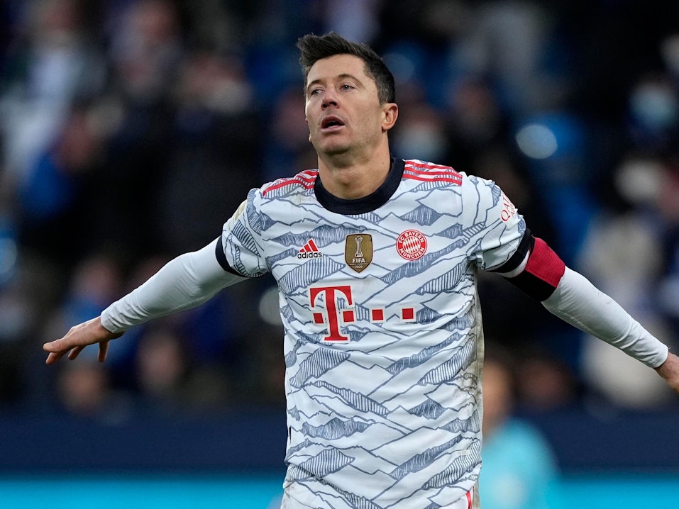 Robert Lewandowski beim Torjubel gegen Bochum.