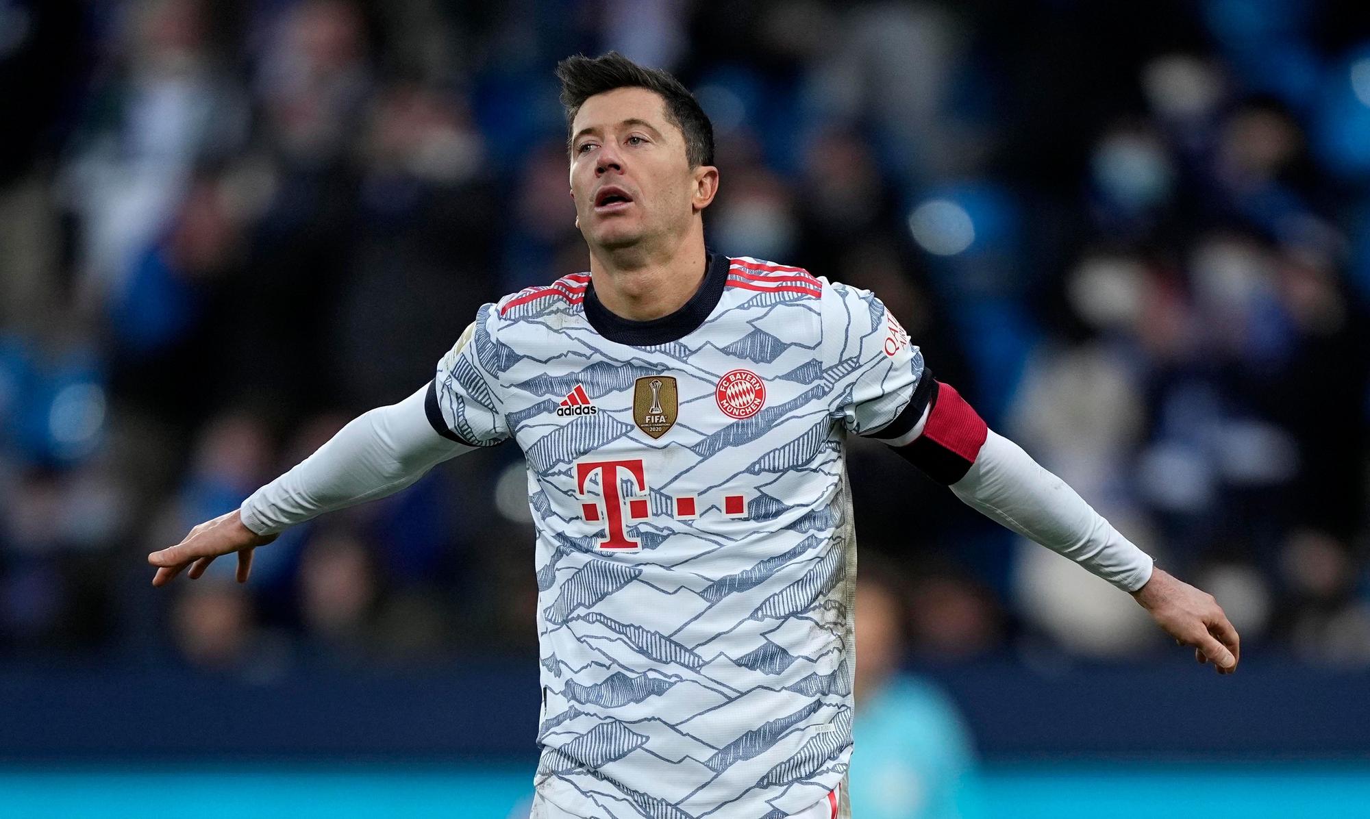 Robert Lewandowski beim Torjubel gegen Bochum.