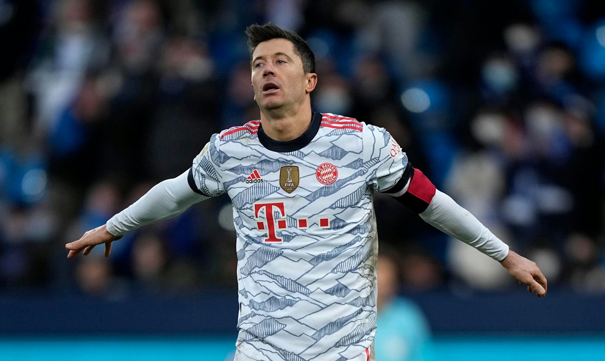 Robert Lewandowski beim Torjubel gegen Bochum.