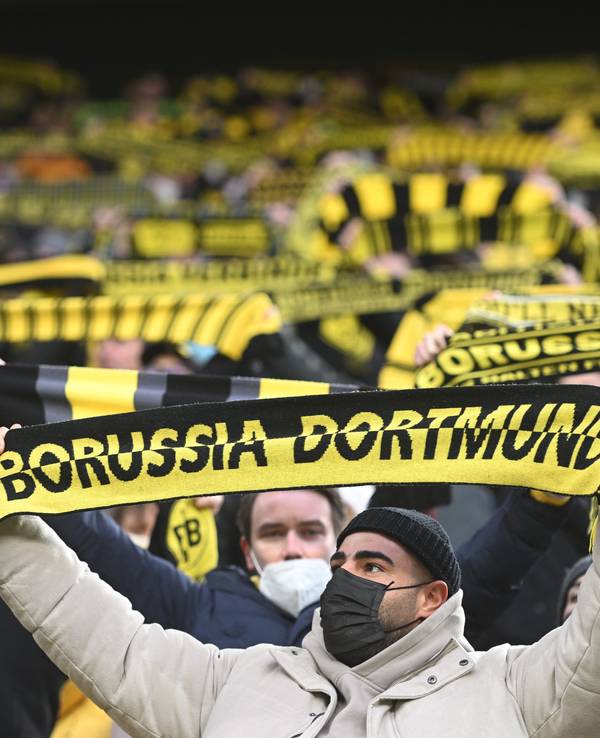 Die Fans von Borussia Dortmund, hier am 6. Februar gegen Bayer Leverkusen.