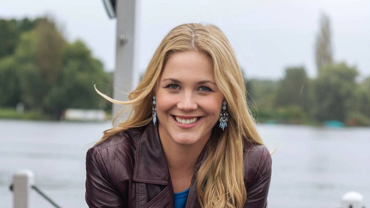 Moderatorin beim "SAT.1-Frühstücksfernsehen": Alina Merkau.