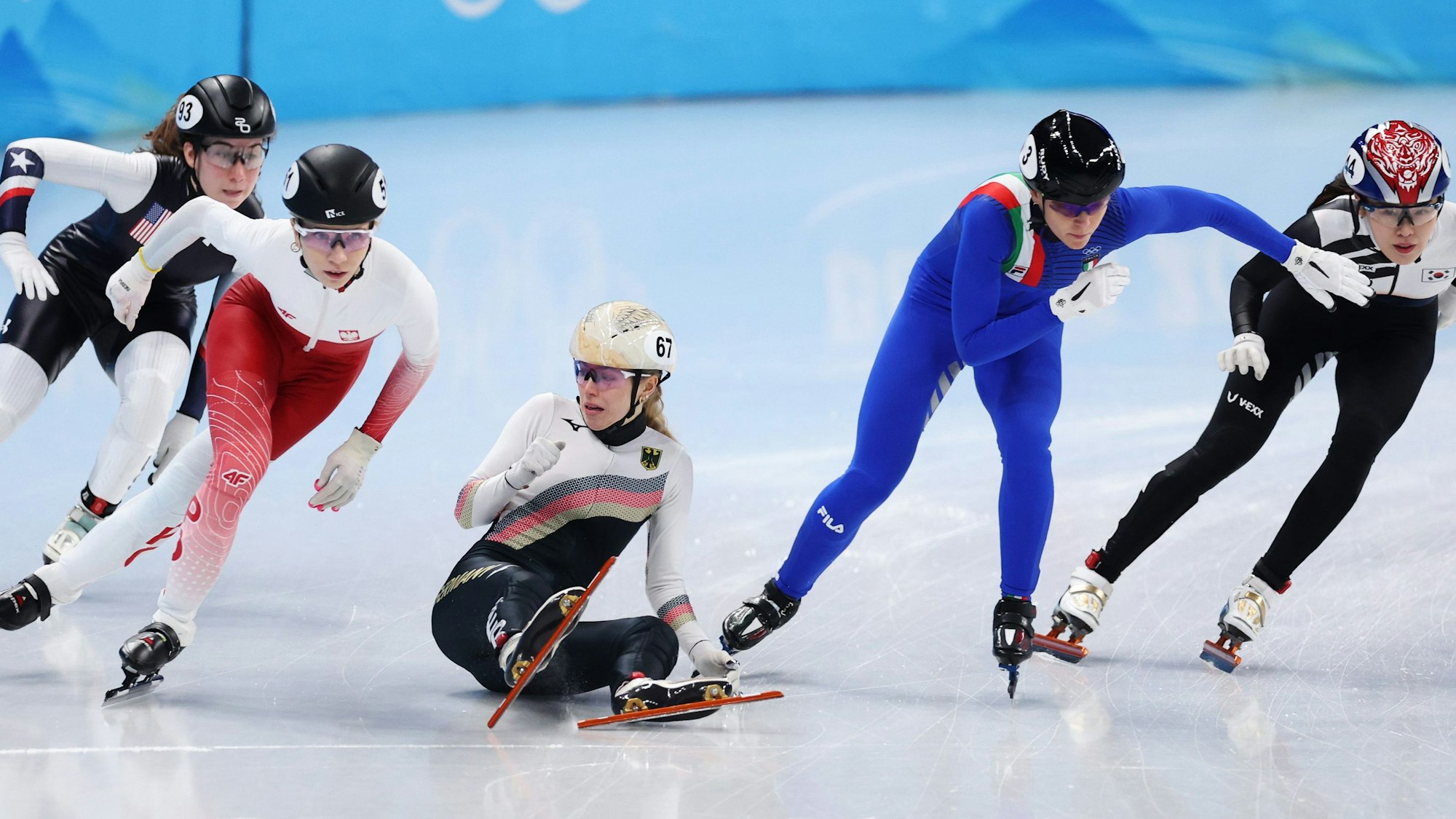 Anna Seidel stürzte bei Olympia.
