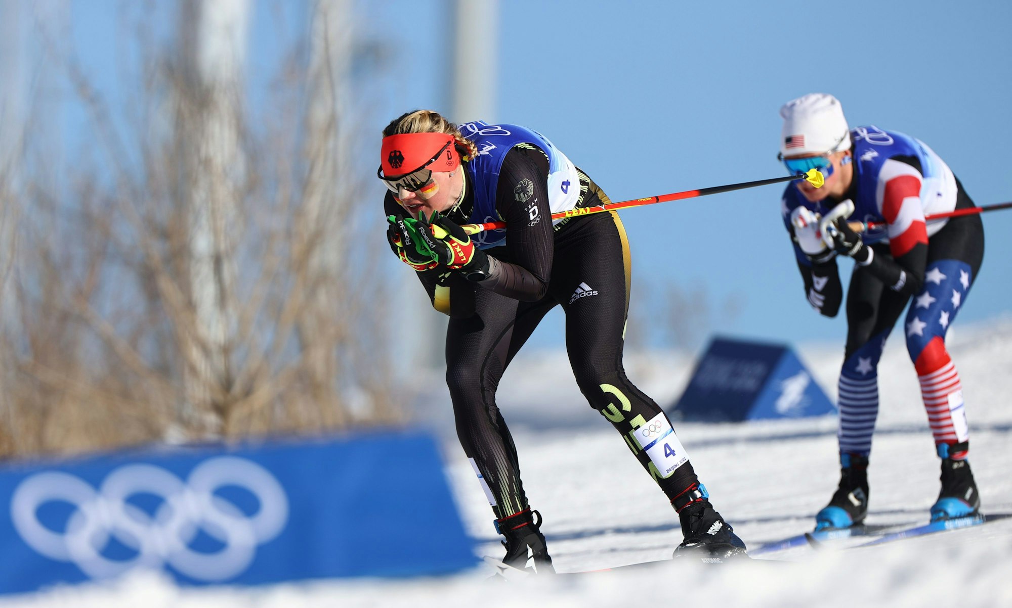 Victoria Carl am 16. Februar 2022 im letzten Staffelfinale der Frauen.