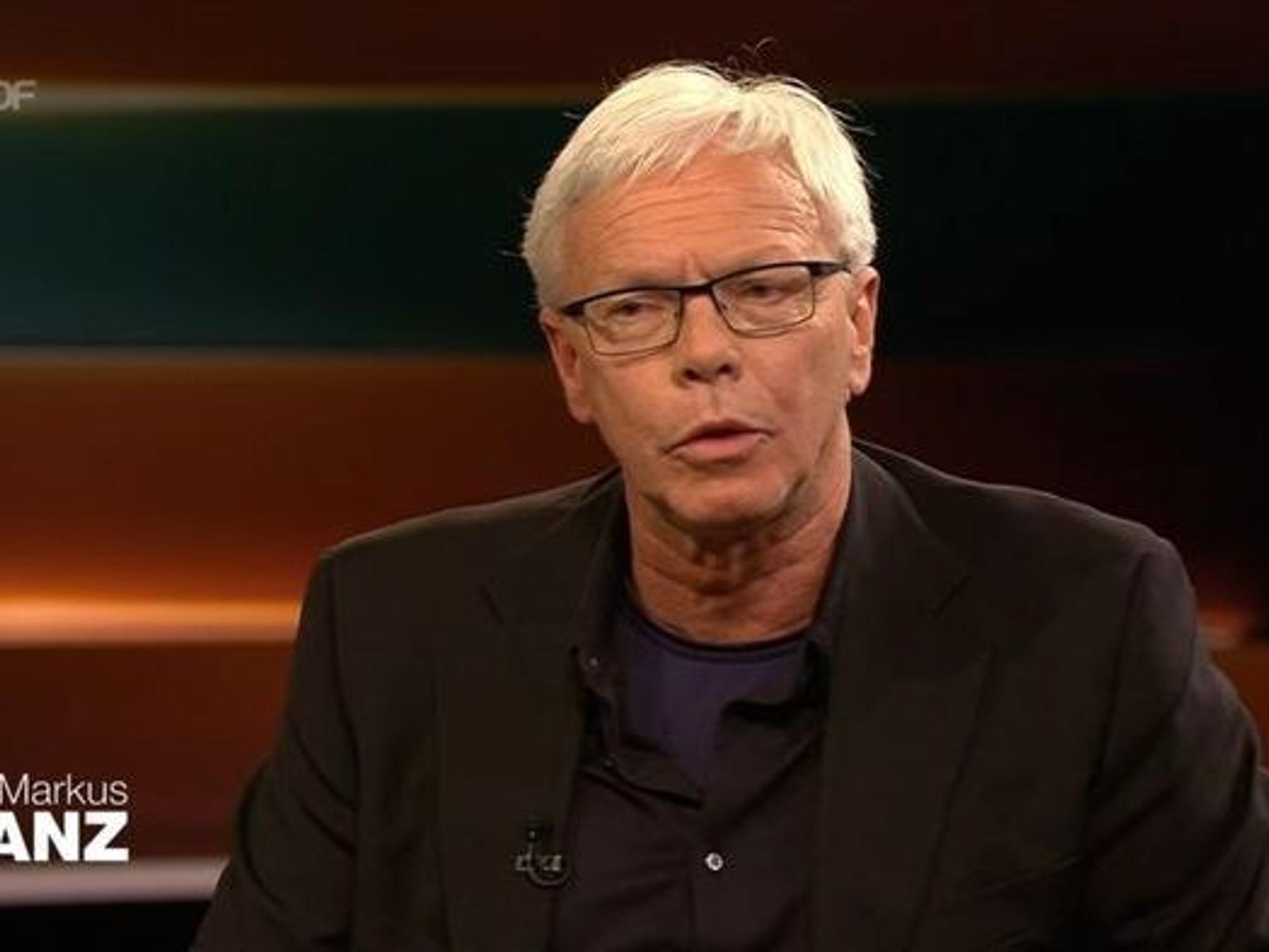 Sportjournalist Thomas Kistner bei Markus Lanz am 16. Februar 2022.