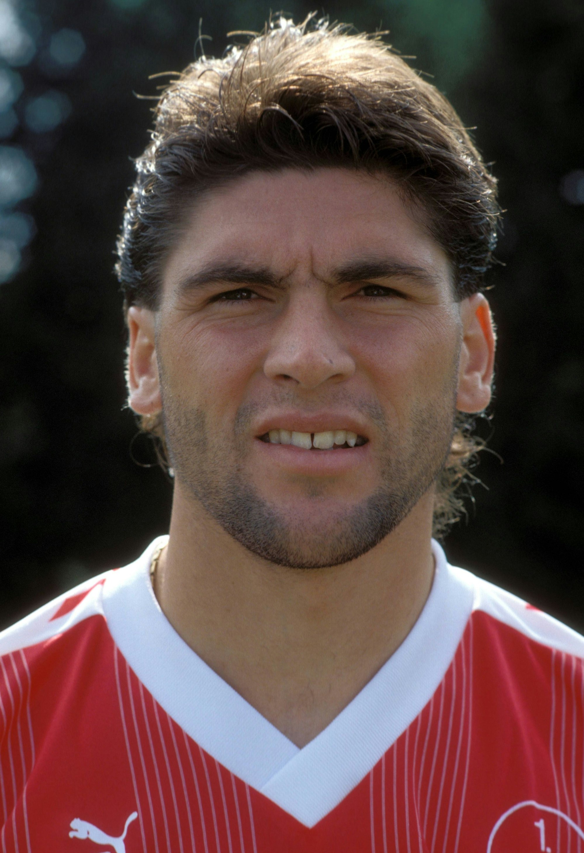 Uwe Wolf beim Fototermin des 1. FC Nürnberg am 15. Juli 1993.