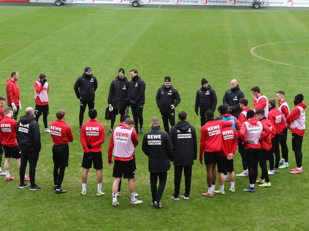 Der 1. FC Köln trainiert am Geißbockheim.