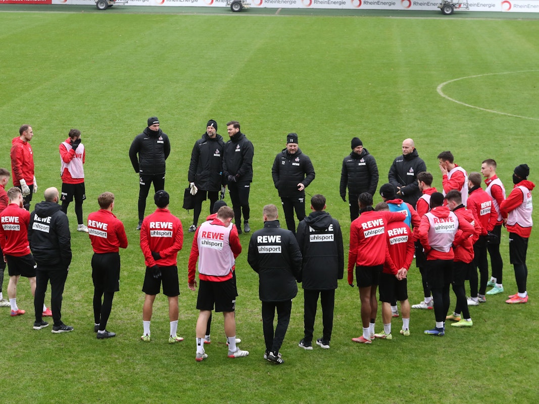Der 1. FC Köln trainiert am Geißbockheim.