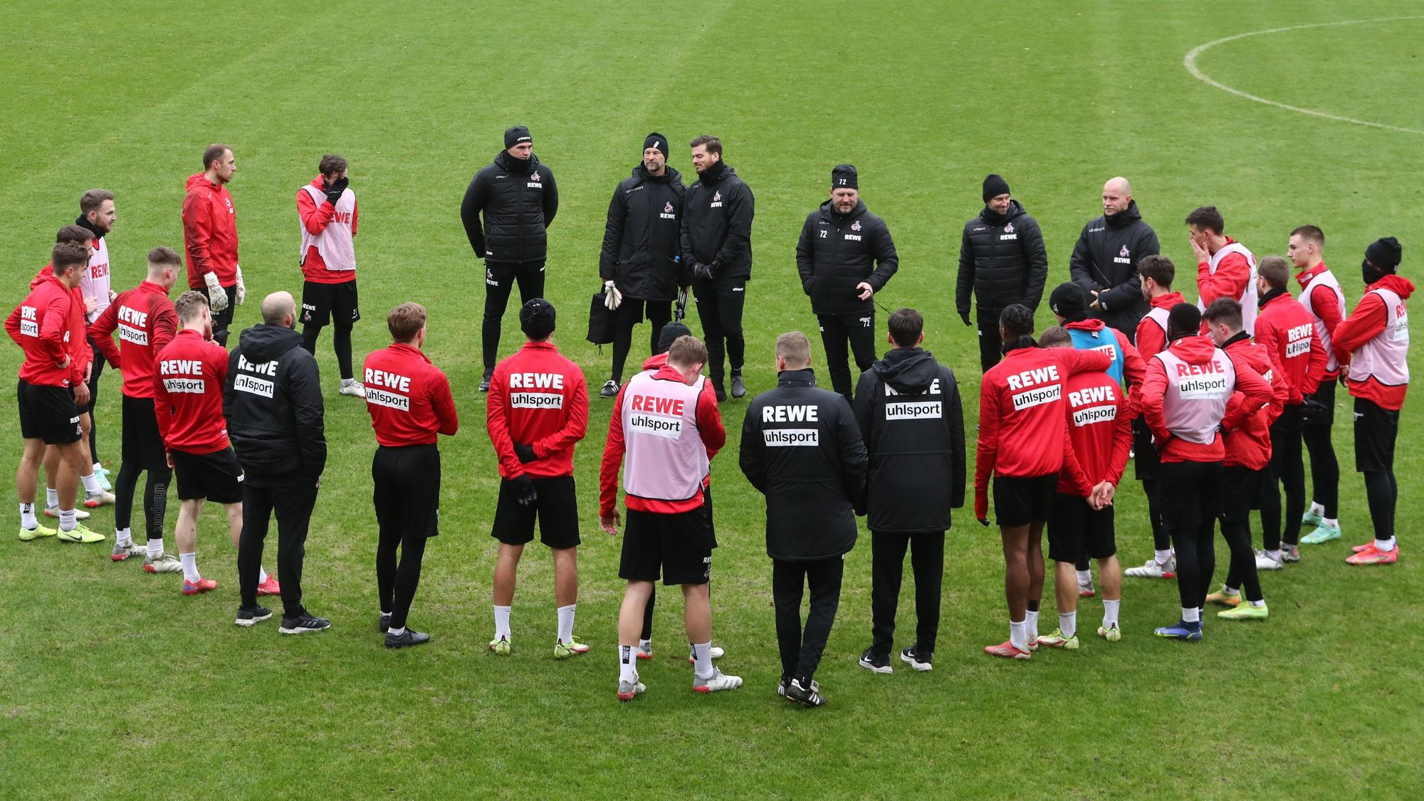 Der 1. FC Köln trainiert am Geißbockheim.
