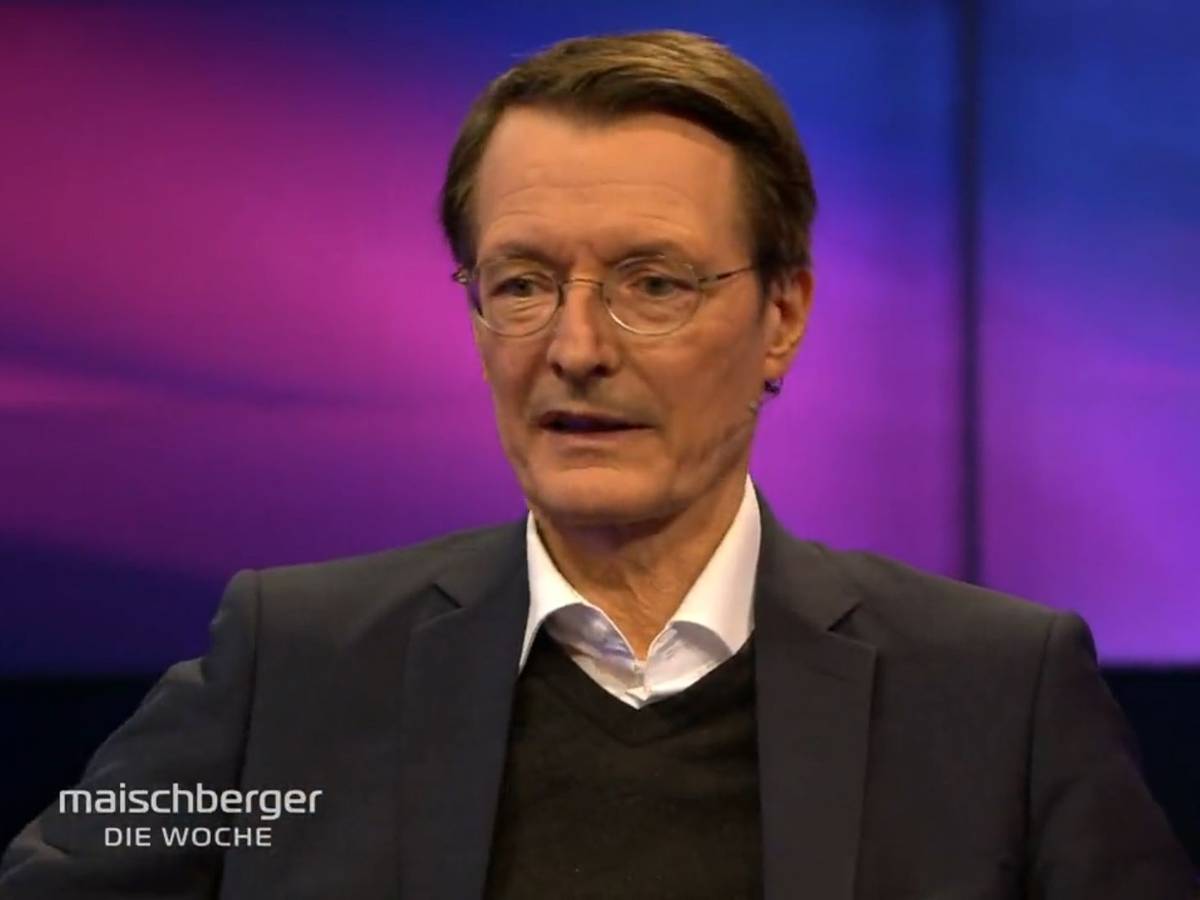 Gesundheitsminister Karl Lauterbach auf einem Foto vom 16. Februar 2022 aus der ARD-Talkshow „maischberger. die Woche“.
