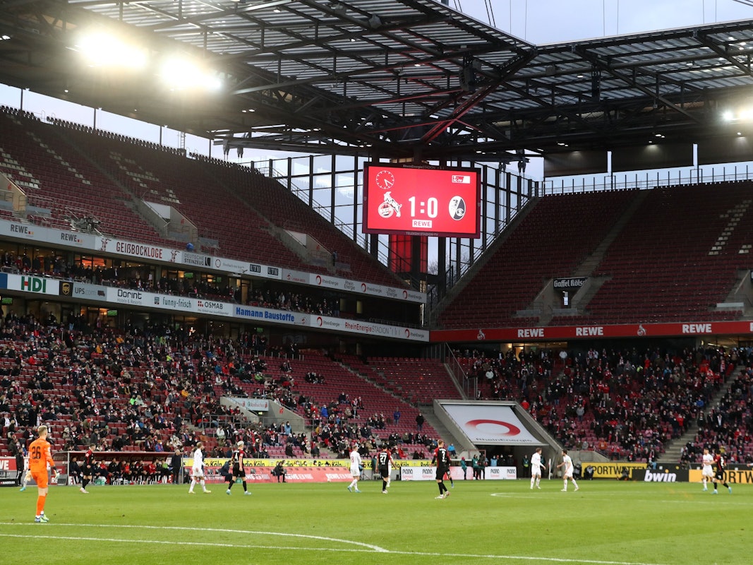 Der 1. FC Köln durfte gegen den SC Freiburg 10.000 Fans empfangen.