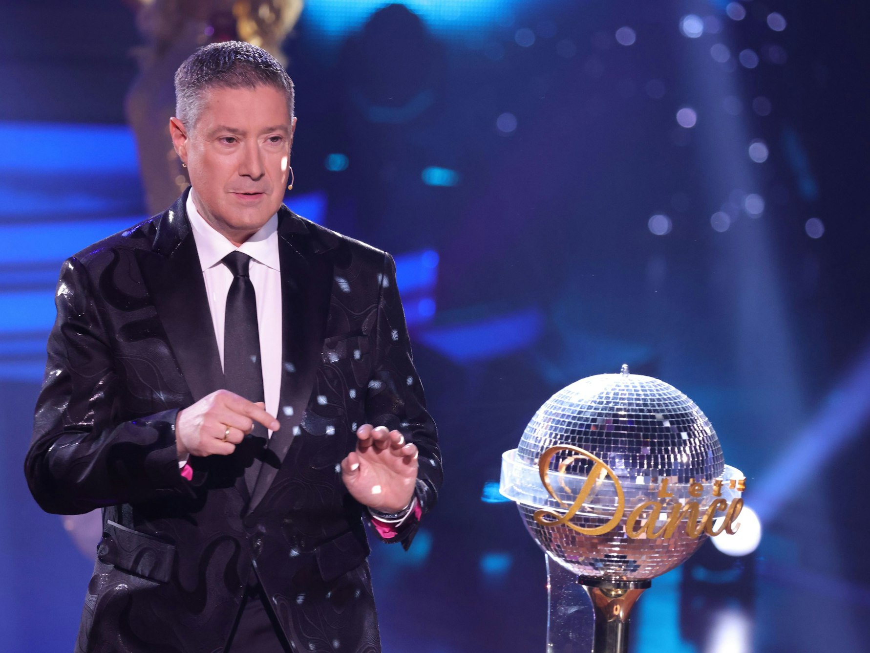 Joachim Llambi, internationaler Wertungsrichter und Jurymitglied in der 14. Staffel der RTL-Tanzshow "Let's Dance", steht auf der Bühne. +++ dpa-Bildfunk +++