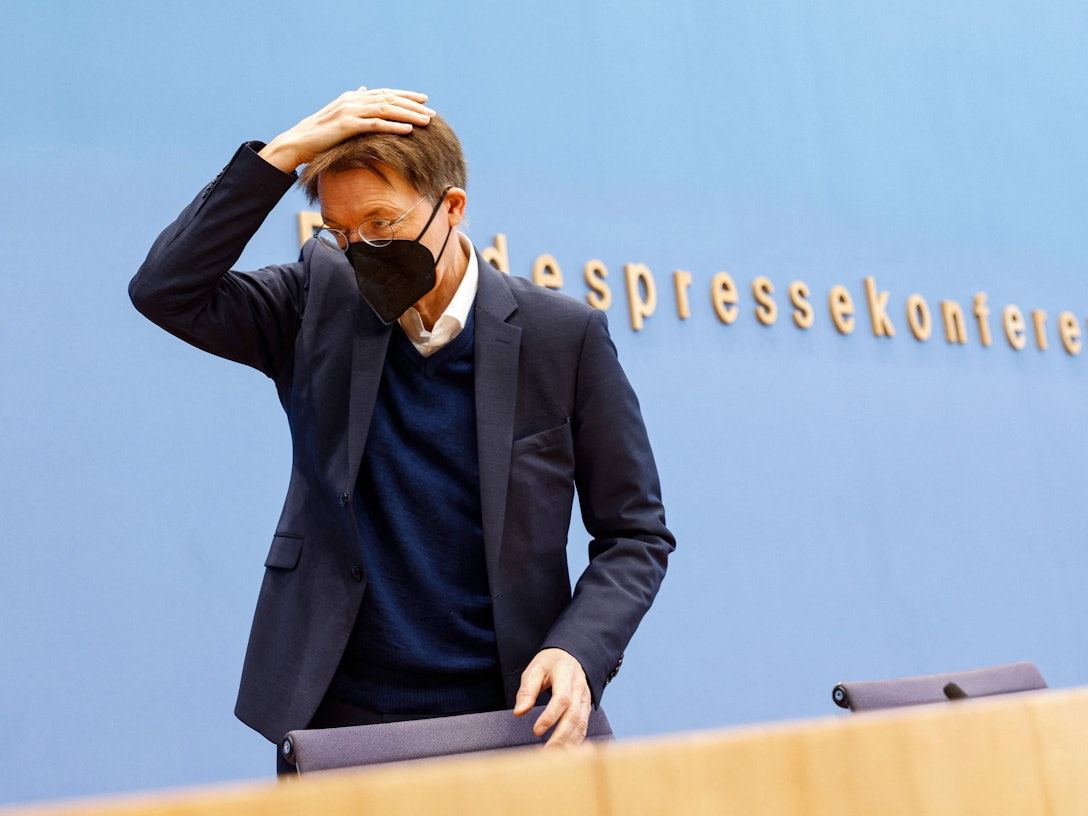 Karl Lauterbach (hier am 18.2. in Berlin) sorgt mit einem Foto für Wirbel.