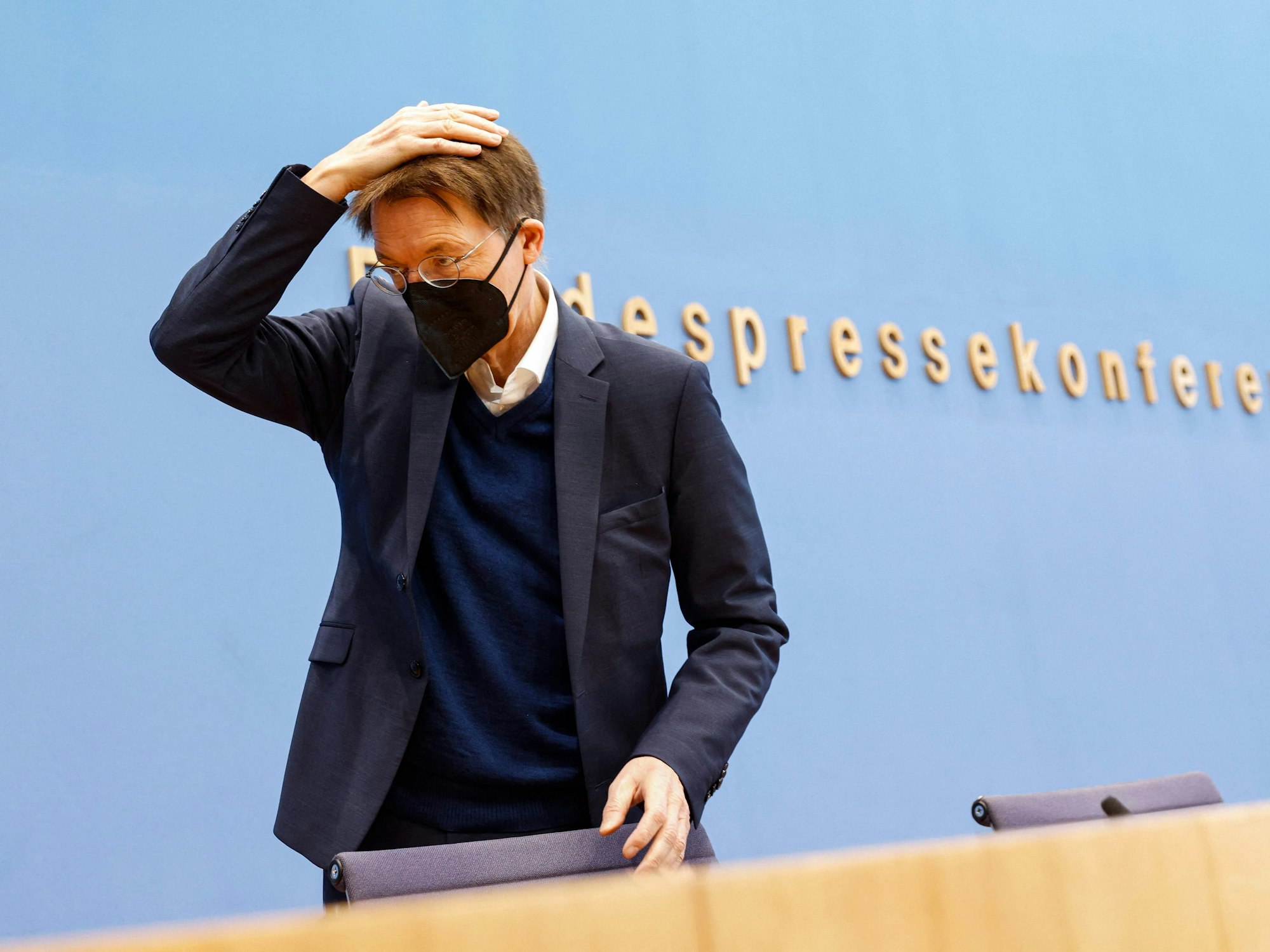 Karl Lauterbach (hier am 18.2. in Berlin) sorgt mit einem Foto für Wirbel.