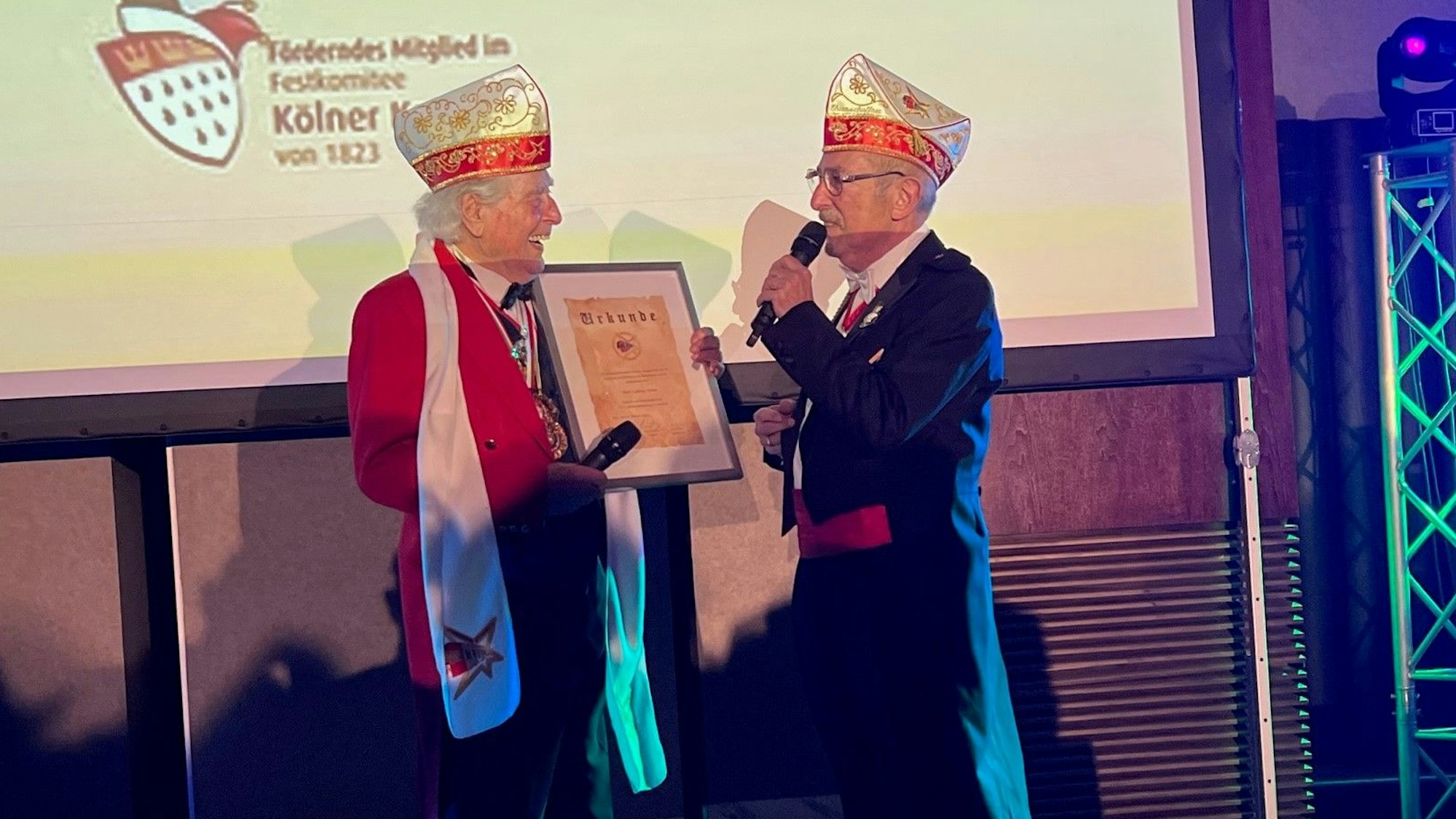 Ludwig Sebus (l.) mit Michael Schwan in der Hofburg im Dorint am Heumarkt.