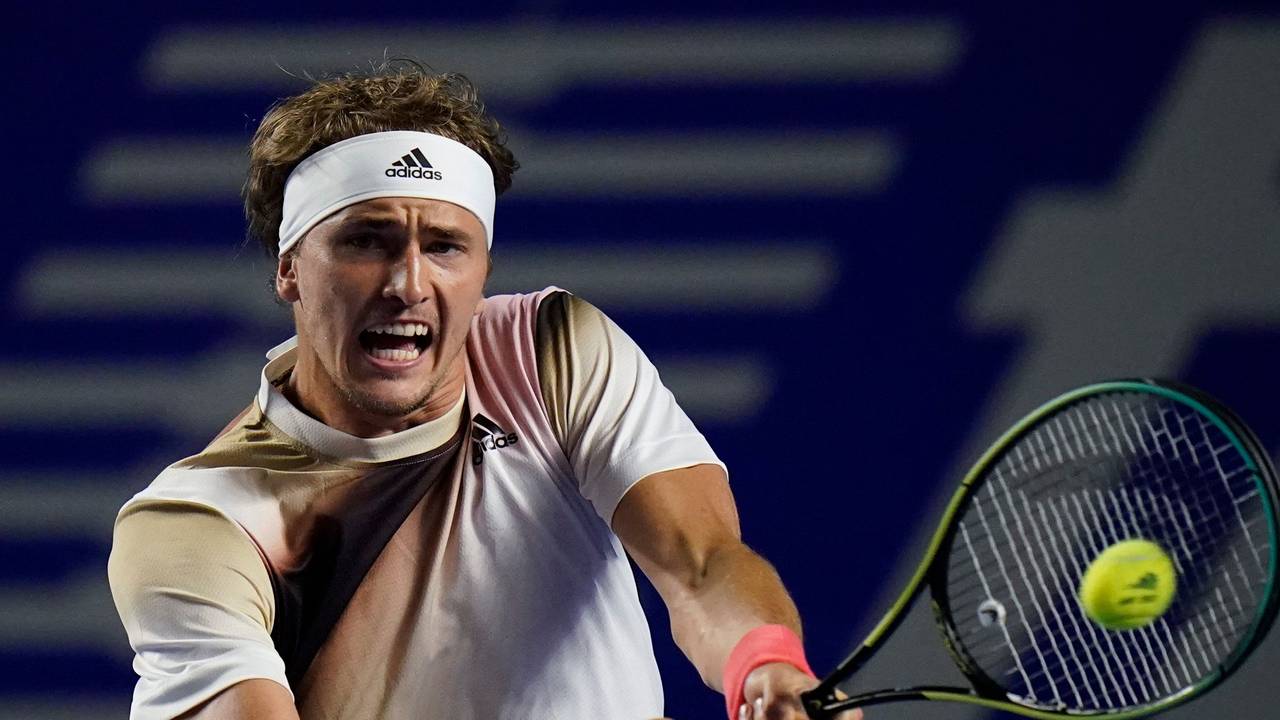 Alexander Zverev während eines Matches bei den Mexican Open in Acapulco.