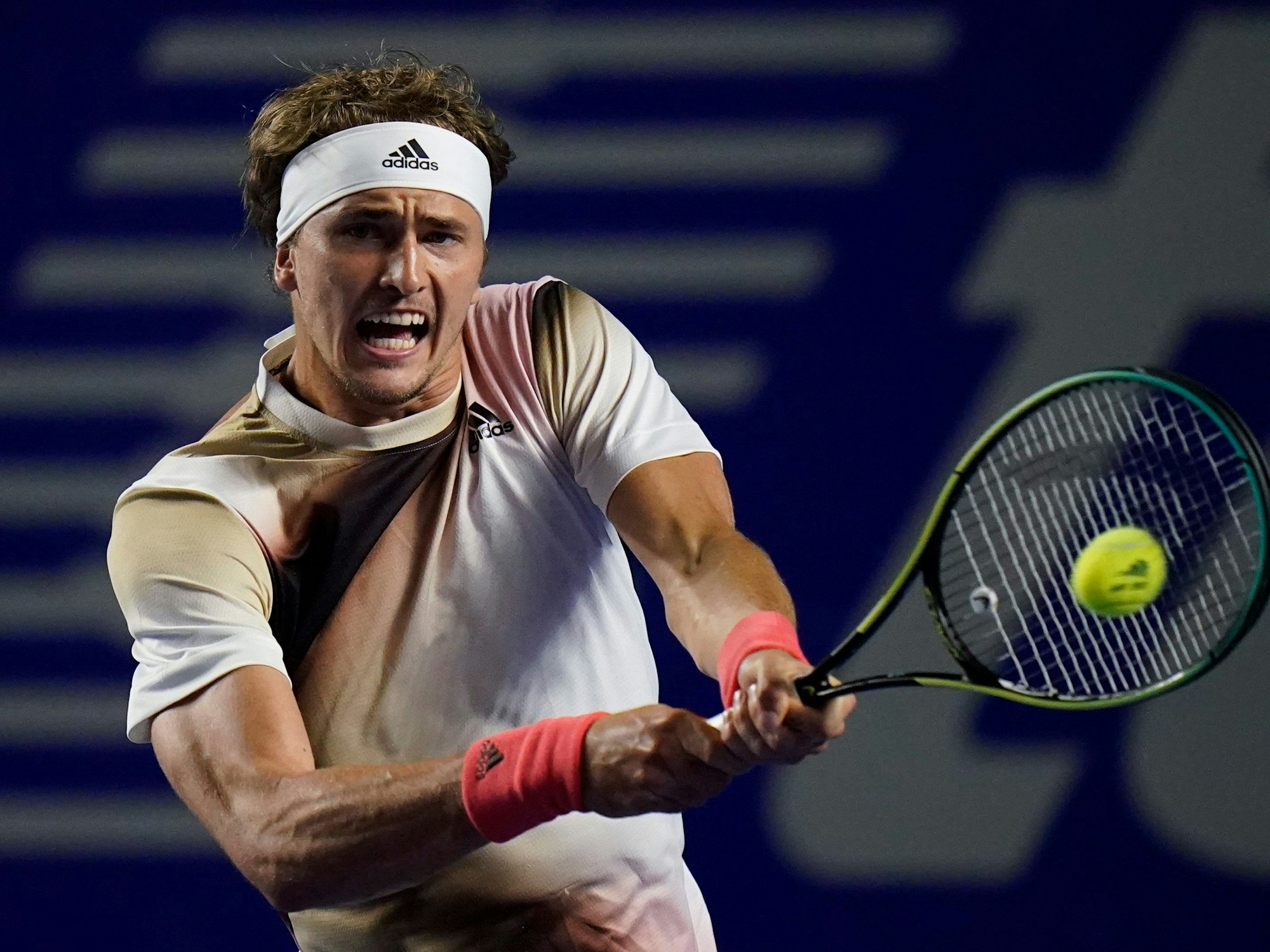Alexander Zverev während eines Matches bei den Mexican Open in Acapulco.