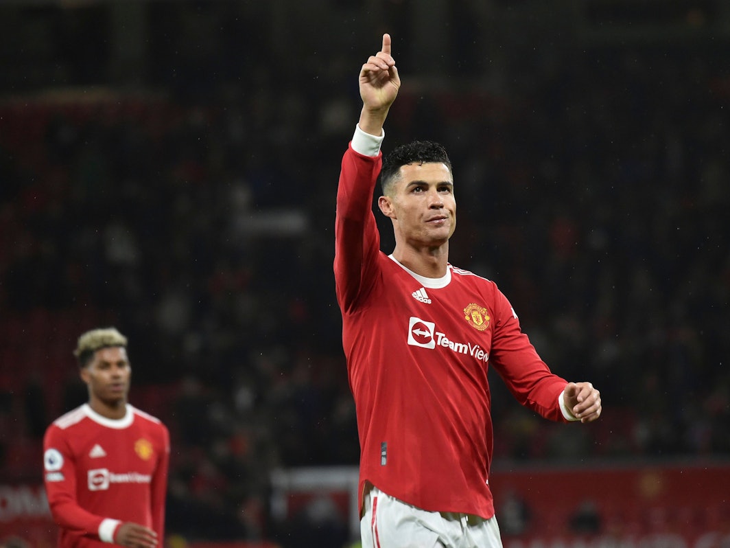 Cristiano Ronaldo von Manchester United am 15. Februar 2022.