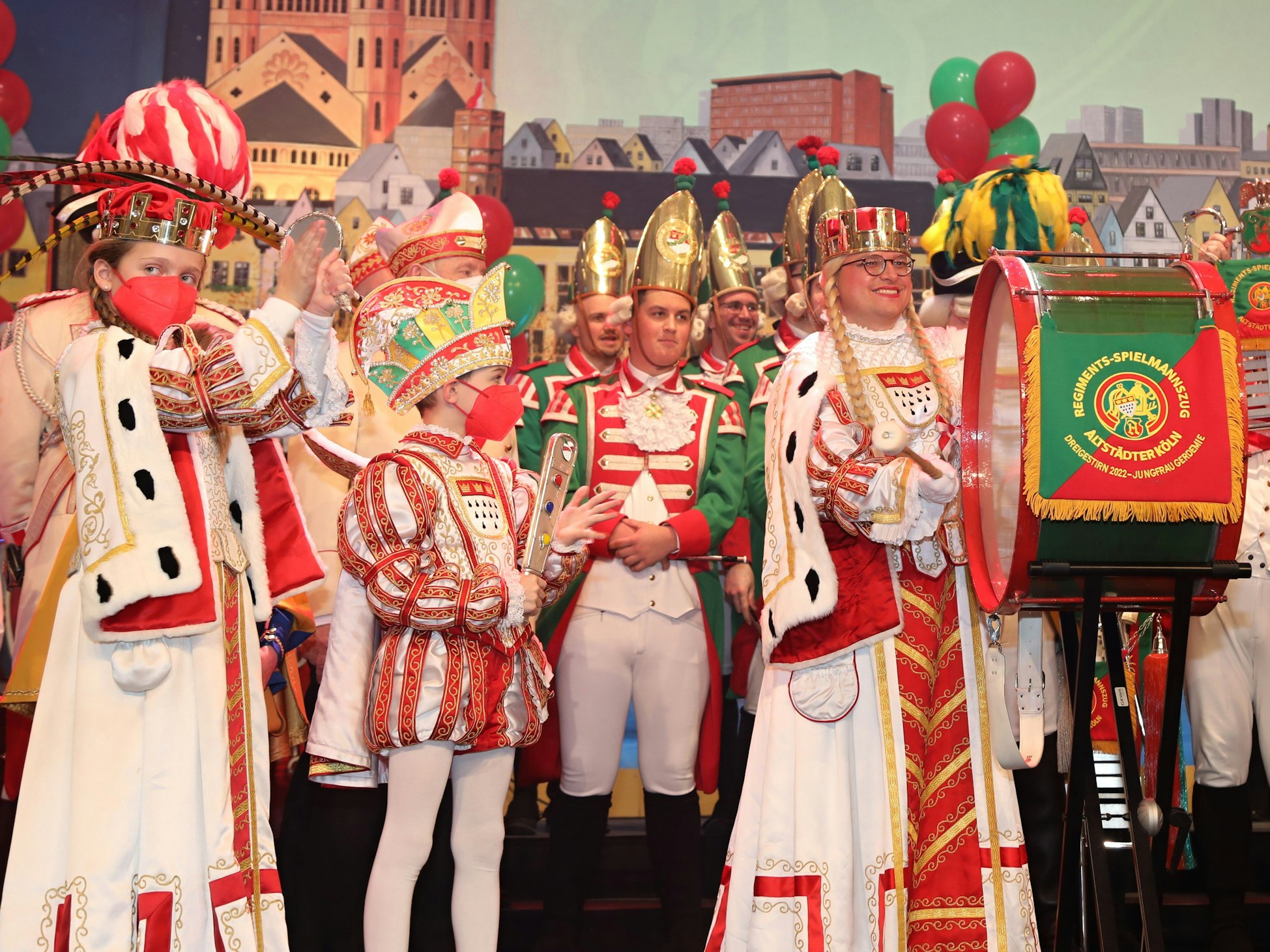 Jungfrau Gerdemie bei der Kostümsitzung der Altstädter.