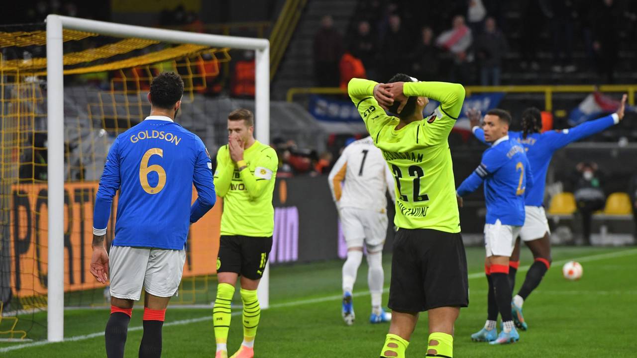Borussia Dortmund und Glasgow Rangers im Signal Iduna Park beim Europa-League-Match.