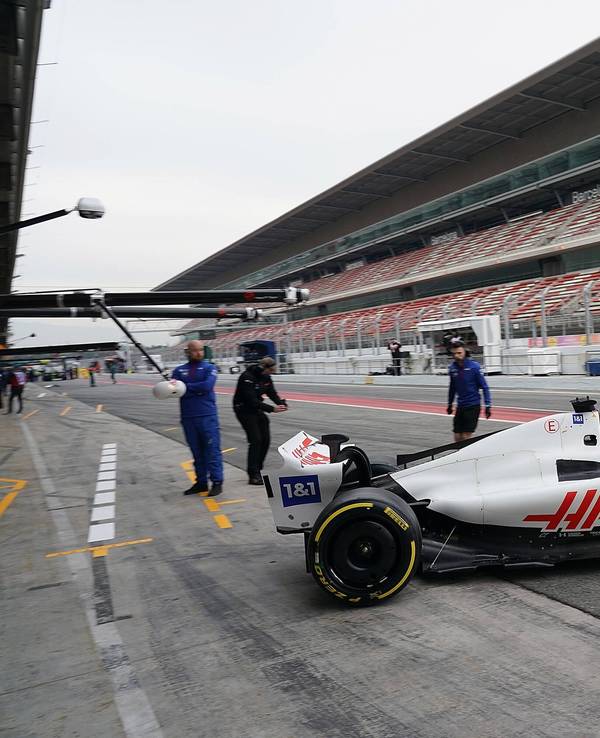 Nikita Mazepin bei Formel-1-Testfahrten in Barcelona.