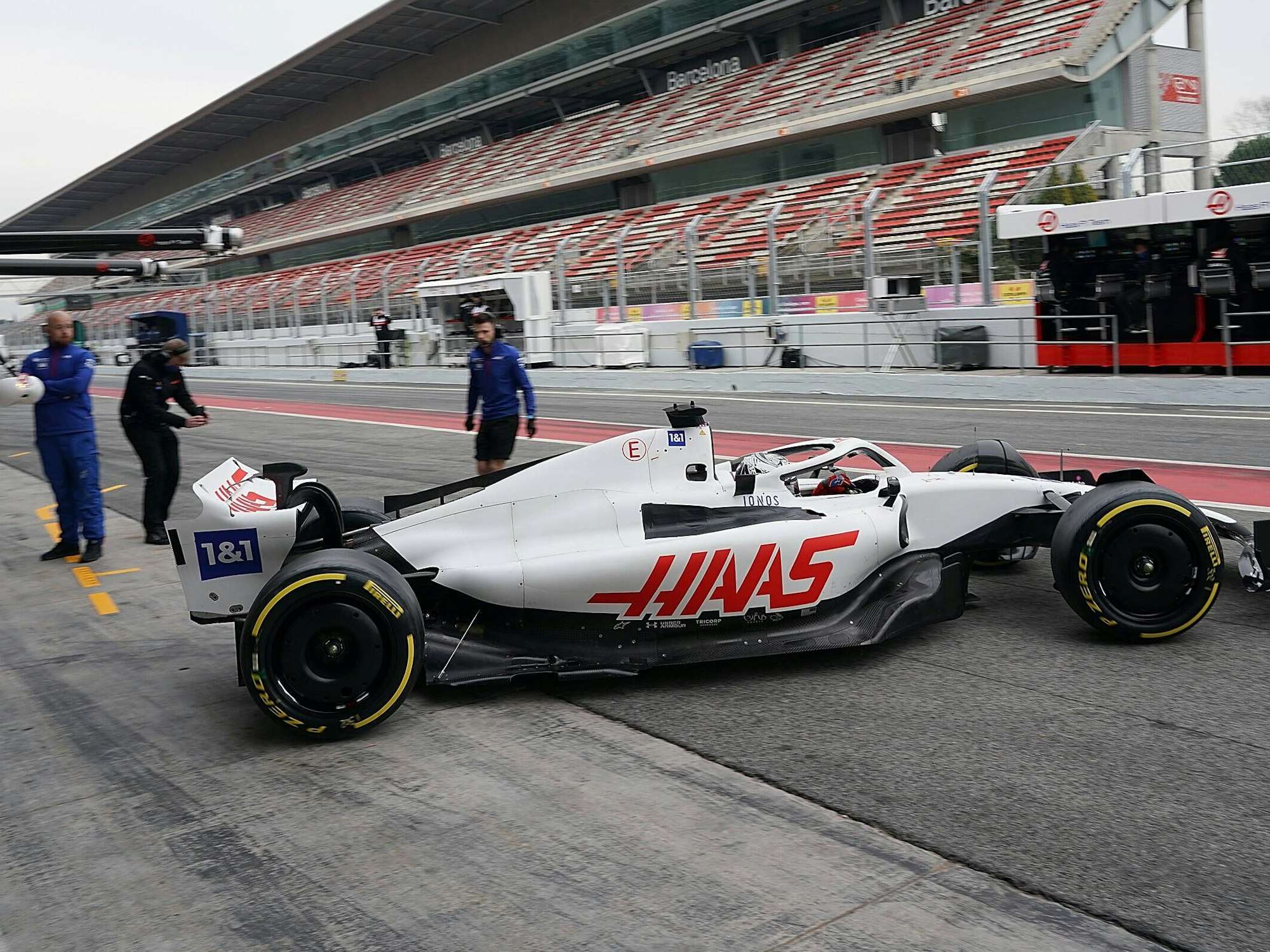 Nikita Mazepin bei Formel-1-Testfahrten in Barcelona.