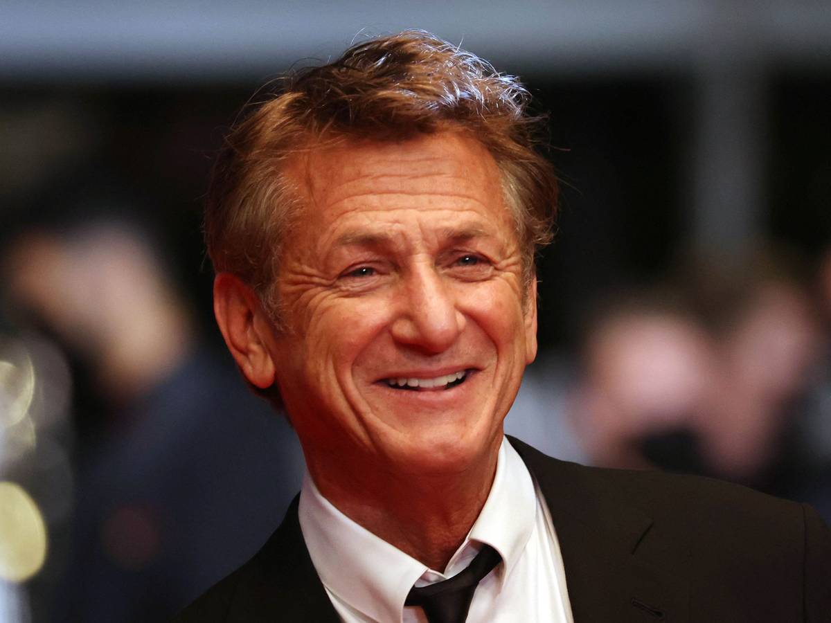 US-Schauspieler und Regisseur Sean Penn im Juli 2021 bei den Filmfestspielen in Cannes. Sean Penn arbeitet in Kiew an einer Dokumentation über den Ukraine-Krieg.