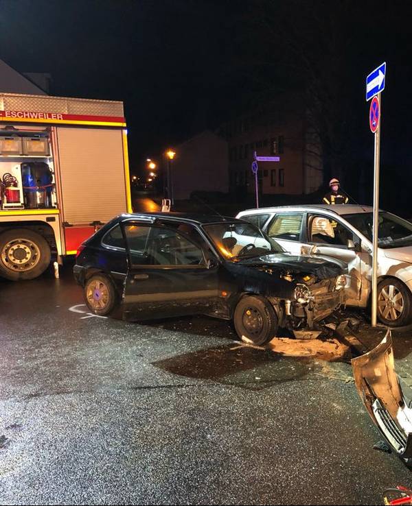 Unfall in der Gasthausstraße in Dürwiß.