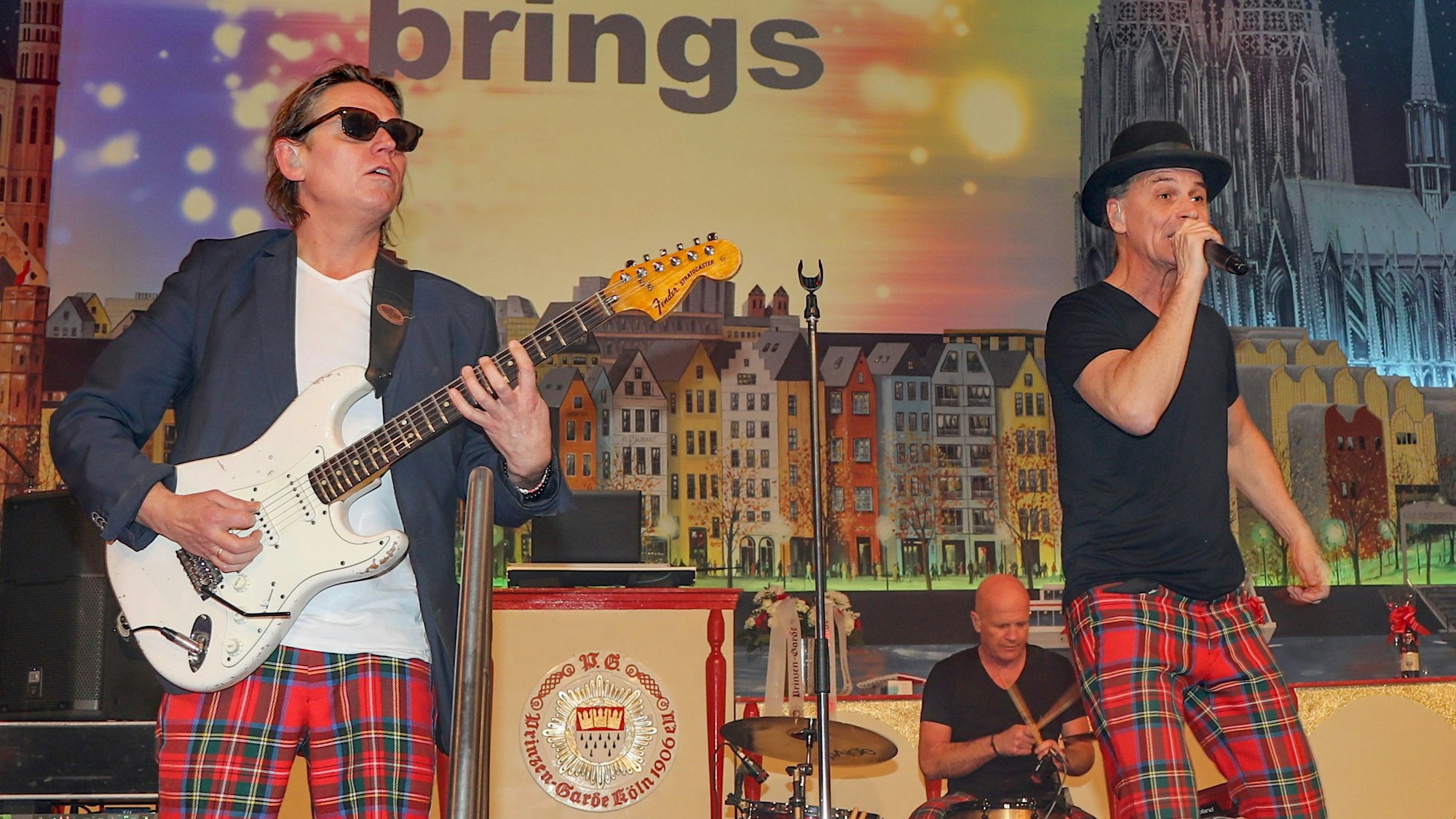 Brings beim Auftritt bei der Prinzengarde in Köln.