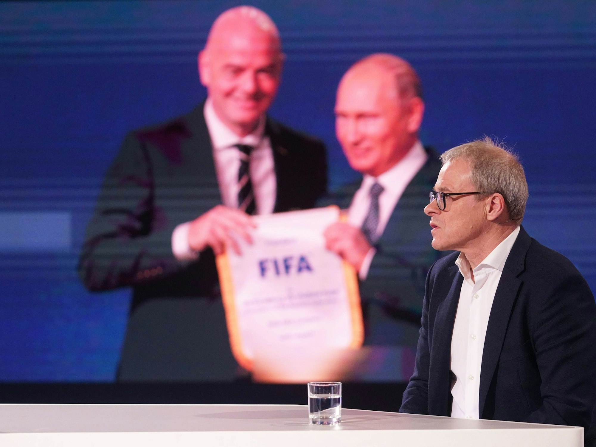 Peter Peters (früher Schalke) im „Aktuellen Sportstudio“.