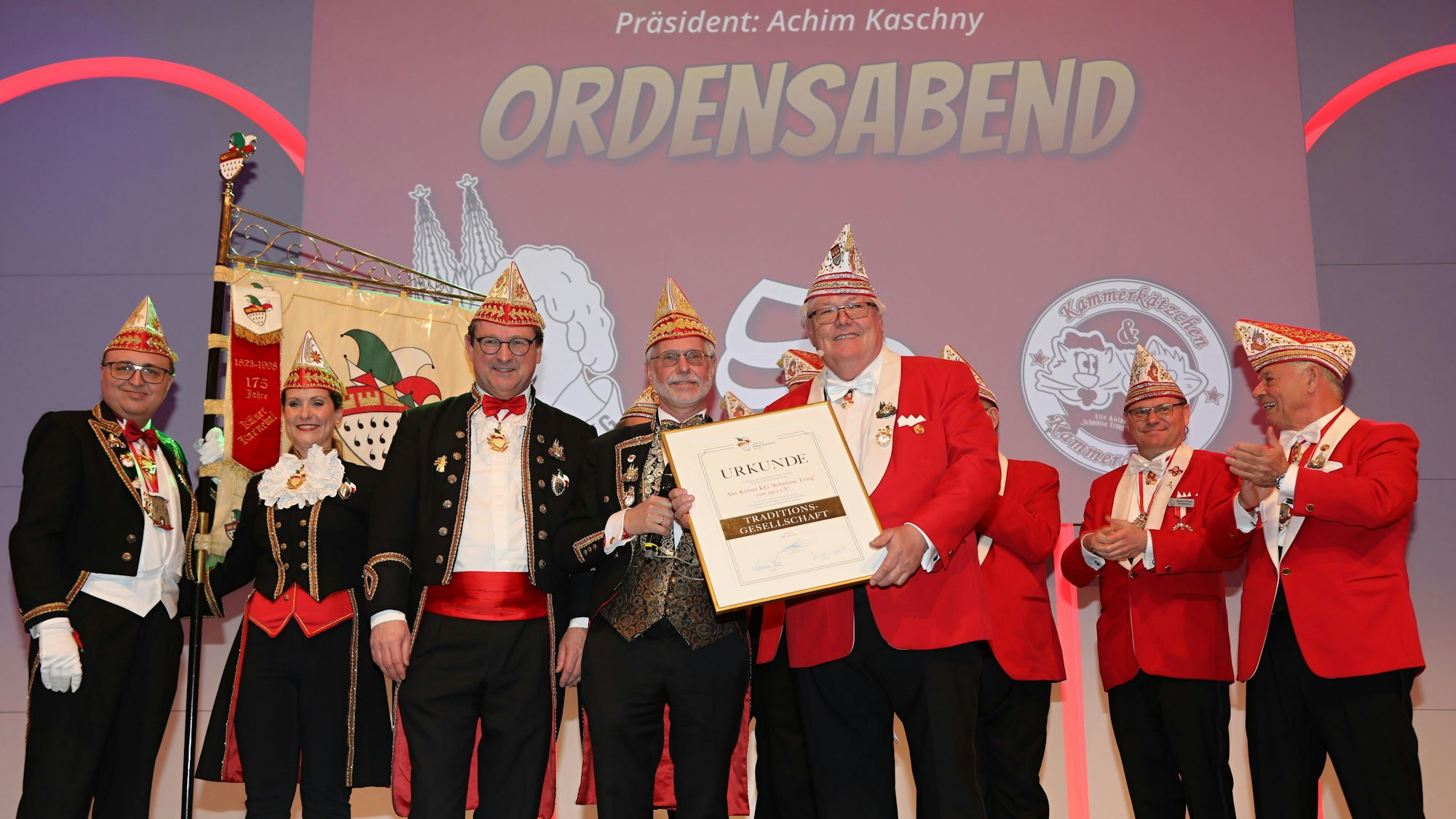 Ernennung der KG Schnüsse Tring zur Traditions-Gesellschaft.