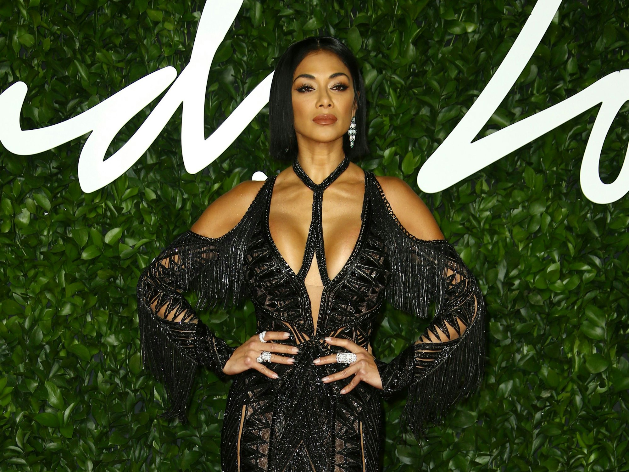 Nicole Scherzinger, Sängerin aus den USA, trifft zu den British Fashion Awards 2019 ein.