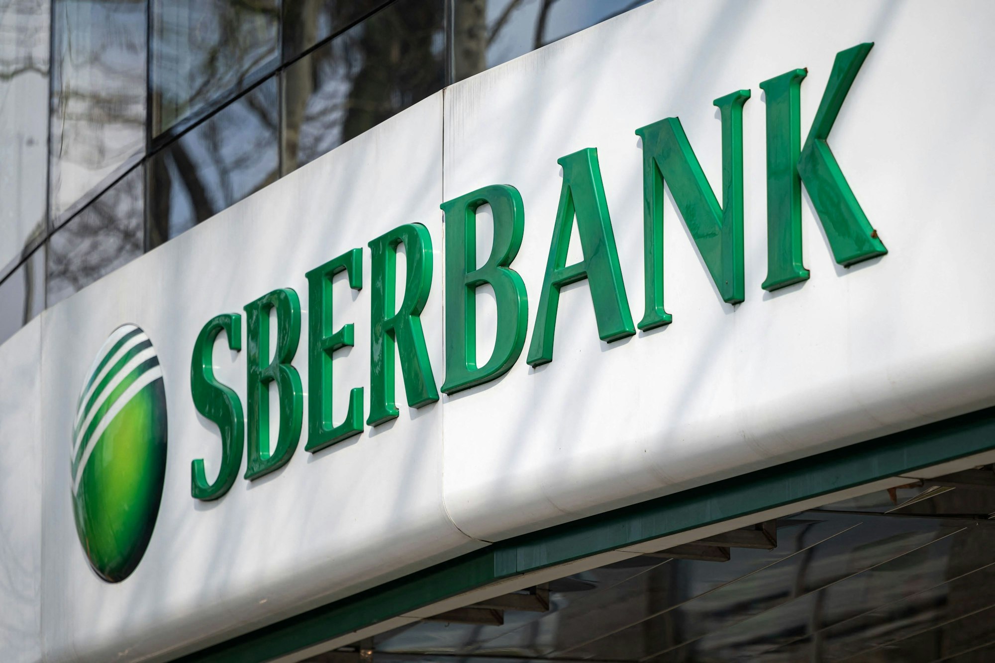 Die Sberbank-Filiale in Ljubljana.