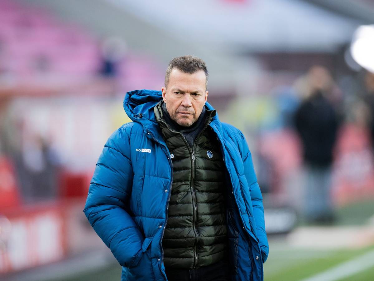Lothar Matthäus als Sky-TV-Experte, vor dem Spiel 1. FC Köln gegen Eintracht Frankfurt.