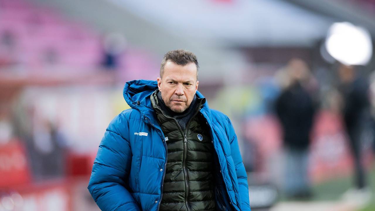 Lothar Matthäus als Sky-TV-Experte, vor dem Spiel 1. FC Köln gegen Eintracht Frankfurt.