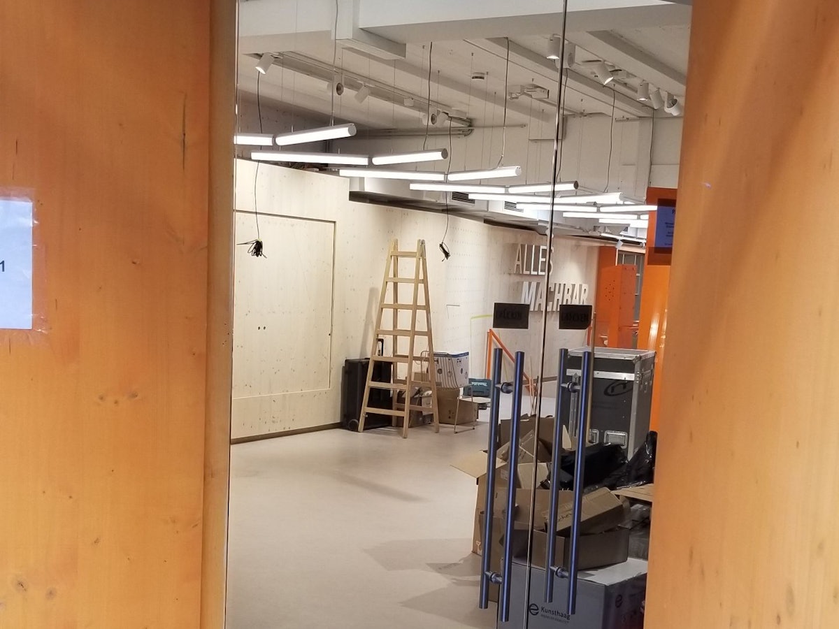 Ein erster Blick in den neuen OBI-Baumarkt.