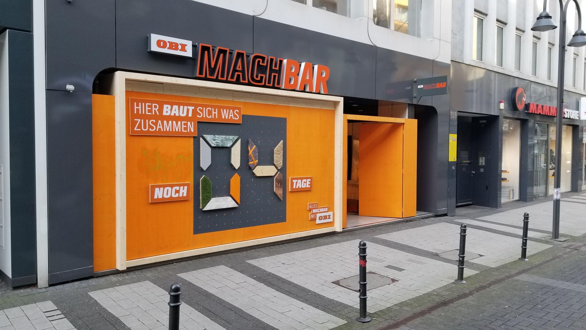 Neuer Obi-Markt auf der Breite Straße in Köln.