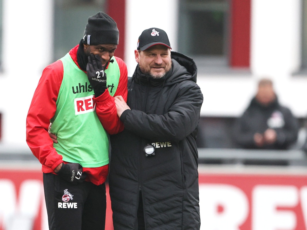 Steffen Baumgart trainiert Anthony Modeste beim 1. FC Köln.