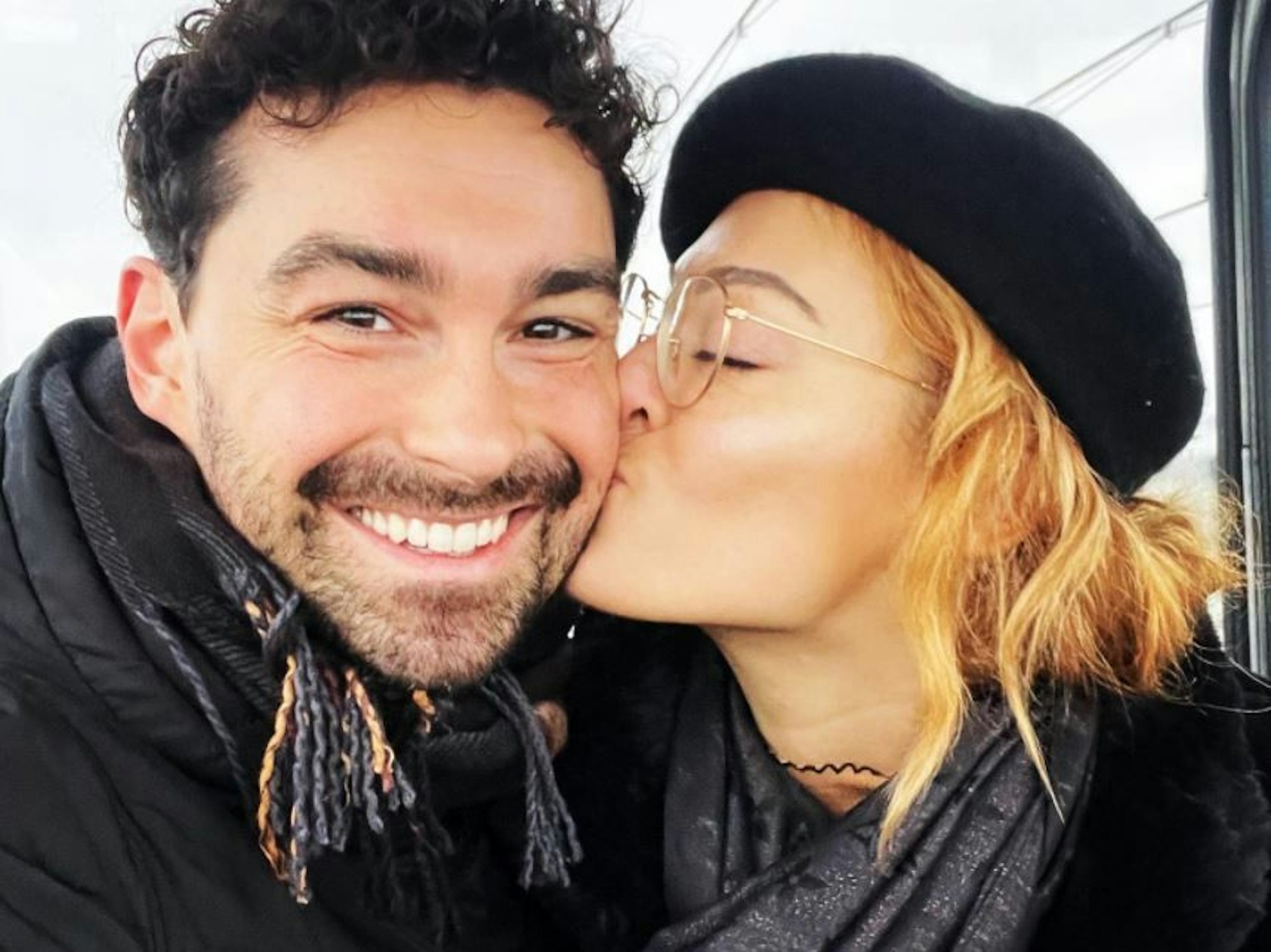 Let's Dance 2022: Andrzej Cibis und seine Frau Victoria Kleinfelder-Cibis. Hier auf einem Instagram-Selfie, das am 21. Dezember 2021 hochgeladen wurde.