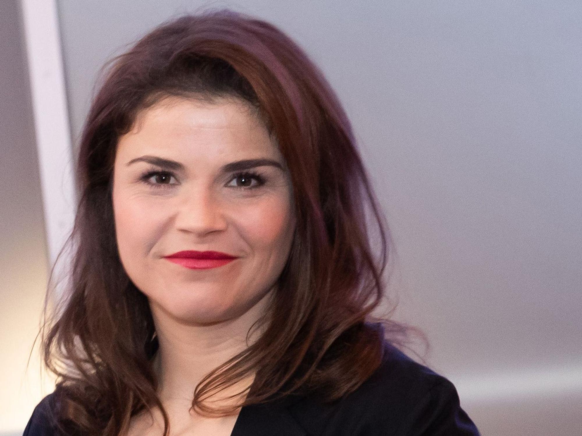 Die Schauspielerin Katharina Wackernagel bei einem Fototermin zum ARD-Fernsehfilm "Meister des Todes 2".