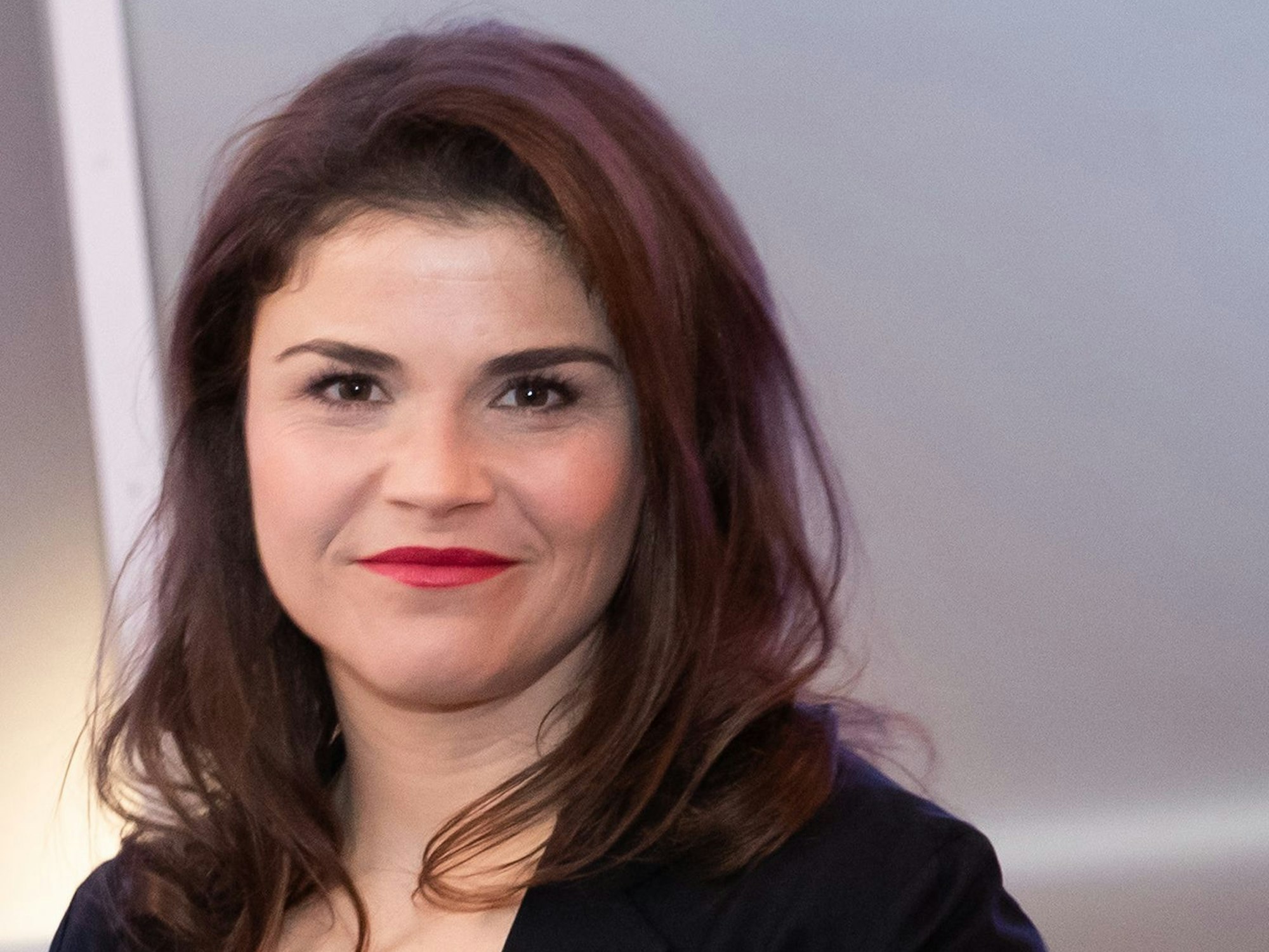 Die Schauspielerin Katharina Wackernagel bei einem Fototermin zum ARD-Fernsehfilm "Meister des Todes 2".