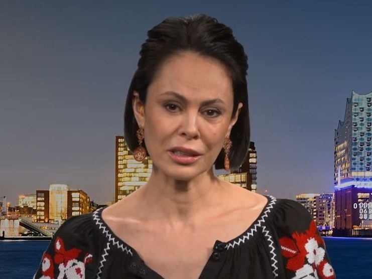 Natalia Klitschko in der ARD-Sendung „Wir helfen - gemeinsam für die Ukraine“.